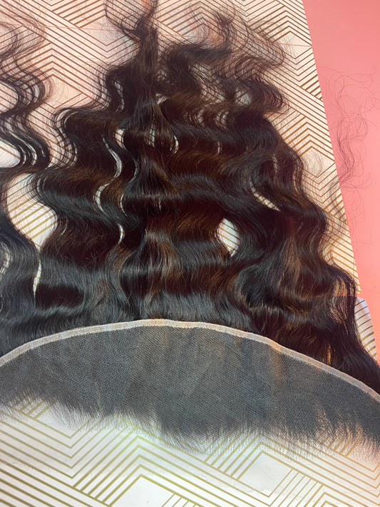 Cambodian Raw Hair Frontal 13x4 (Natural Wave)